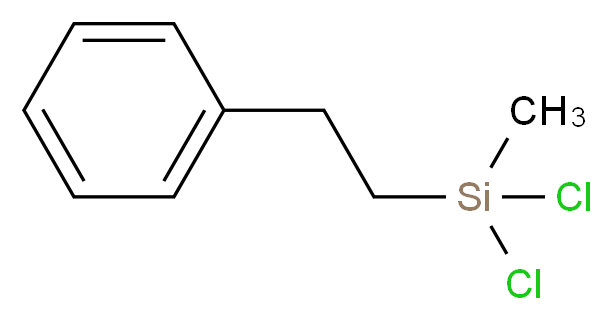 dichloro(methyl)(2-phenylethyl)silane_分子结构_CAS_772-65-6