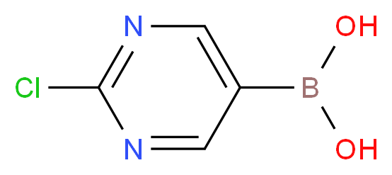 2-Chloropyrimidine-5-boronic acid_分子结构_CAS_1003845-06-4)