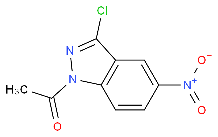 1-(3-Chloro-5-nitro-1H-indazol-1-yl)-1-ethanone_分子结构_CAS_68159-07-9)