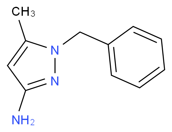 1-Benzyl-5-methyl-1H-pyrazol-3-amine_分子结构_CAS_956729-47-8)