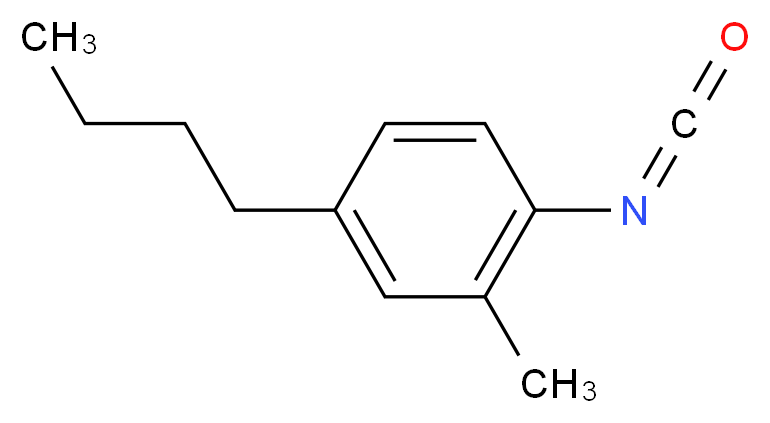 4-Butyl-2-methylphenyl isocyanate, tech_分子结构_CAS_306935-81-9)