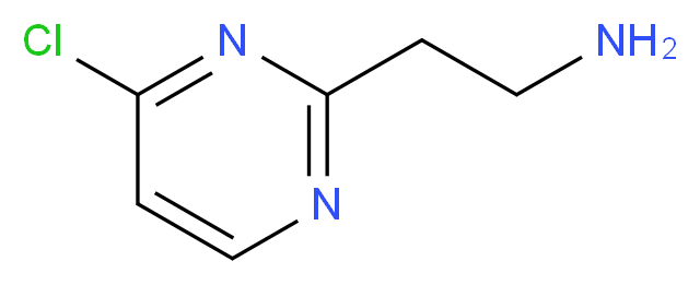 2-(4-CHLOROPYRIMIDIN-2-YL)ETHAN-1-AMINE_分子结构_CAS_)