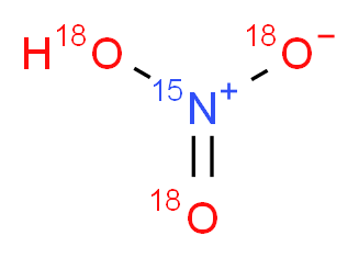 硝酸-15N, 18O3 溶液_分子结构_CAS_342394-85-8)