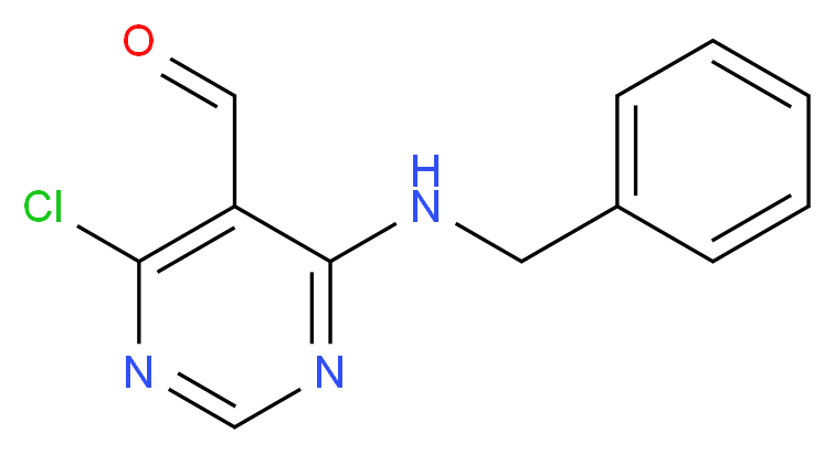 4-(benzylamino)-6-chloropyrimidine-5-carbaldehyde_分子结构_CAS_59311-82-9