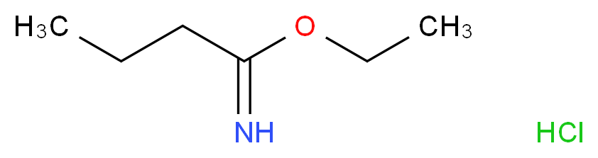 ethyl butanecarboximidate hydrochloride_分子结构_CAS_2208-08-4