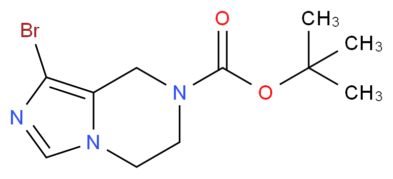 tert-Butyl 1-bromo-5,6-dihydroimidazo[1,5-a]pyrazine-7(8H)-carboxylate_分子结构_CAS_1188265-64-6)