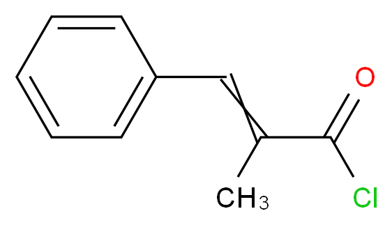 2-methyl-3-phenylprop-2-enoyl chloride_分子结构_CAS_35086-87-4