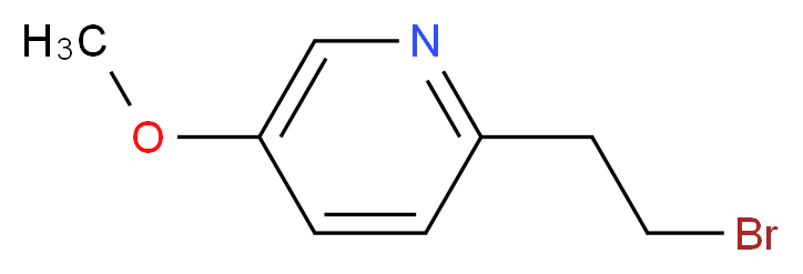 2-(2-bromoethyl)-5-methoxypyridine_分子结构_CAS_1260663-55-5