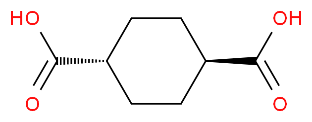 rel-(1r,4r)-cyclohexane-1,4-dicarboxylic acid_分子结构_CAS_619-82-9