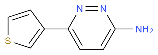 3-Amino-6-(thien-3-yl)pyridazine_分子结构_CAS_105538-02-1)