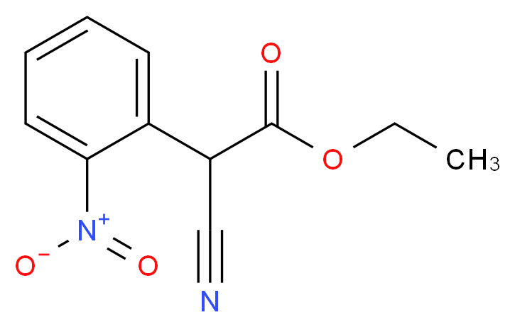 ethyl 2-cyano-2-(2-nitrophenyl)acetate_分子结构_CAS_65548-02-9