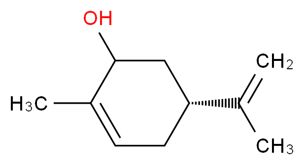 (5R)-2-methyl-5-(prop-1-en-2-yl)cyclohex-2-en-1-ol_分子结构_CAS_99-48-9