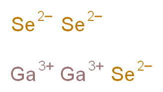 digallium(3+) ion triselandiide_分子结构_CAS_12024-24-7