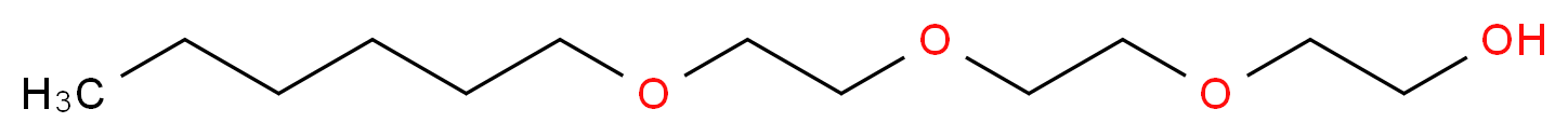 Triethylene glycol monohexyl ether_分子结构_CAS_25961-89-1)