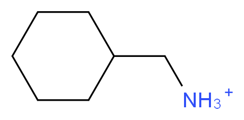 cyclohexylmethanaminium_分子结构_CAS_3218-02-8