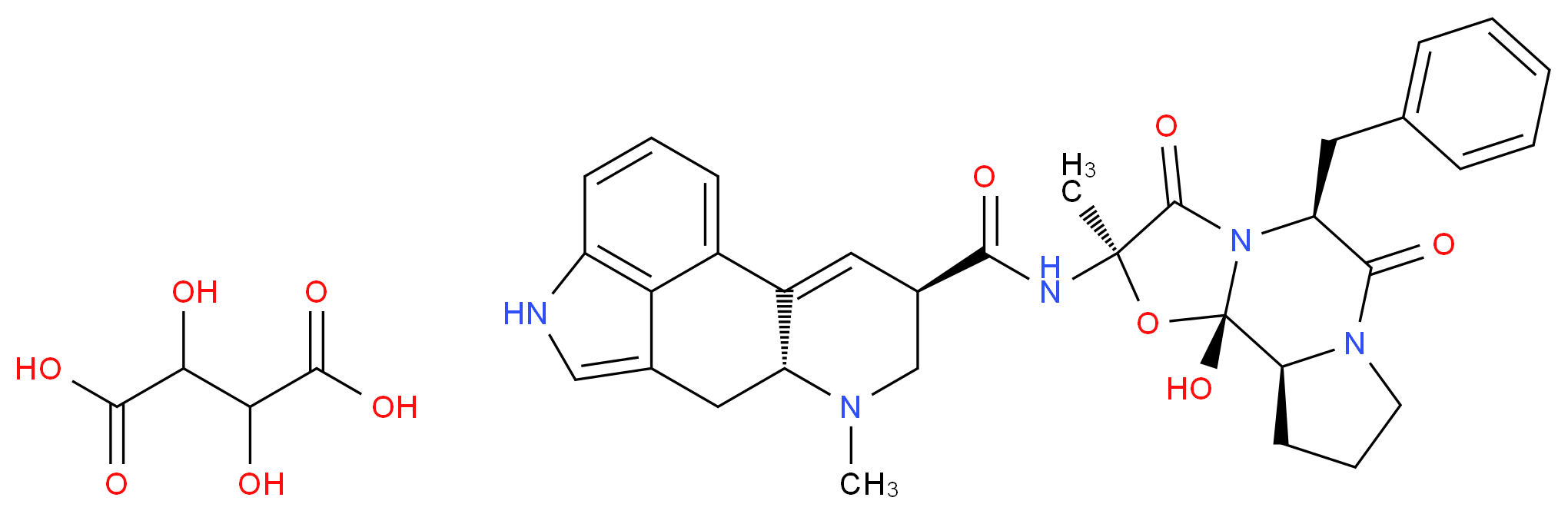 Ergotamine Tartrate _分子结构_CAS_379-79-3)