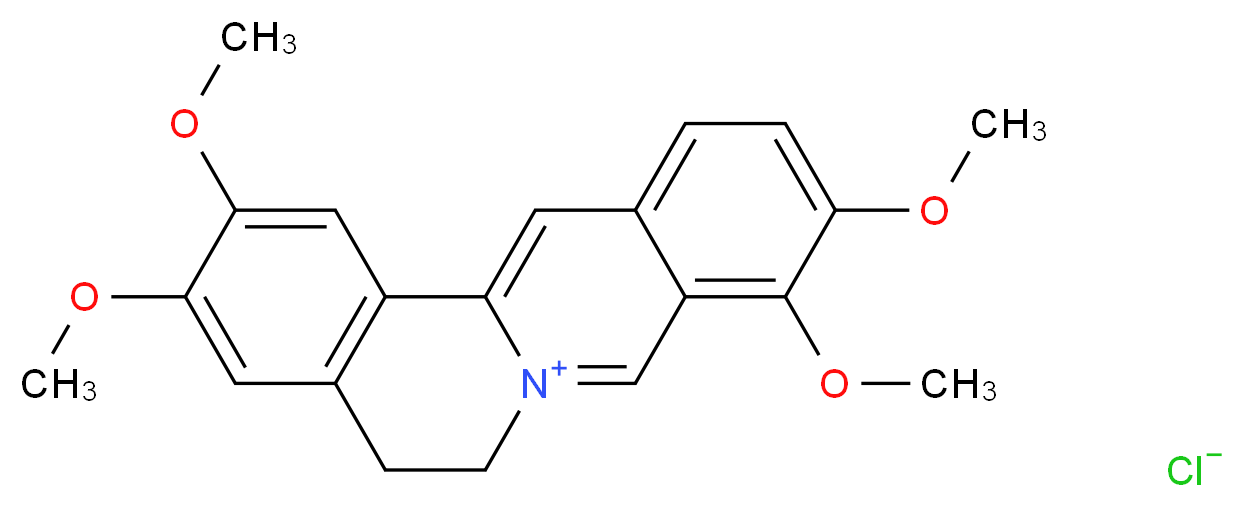 2,3,9,10-tetramethoxy-5,6-dihydroisoquinolino[3,2-a]isoquinolin-7-ium chloride_分子结构_CAS_)