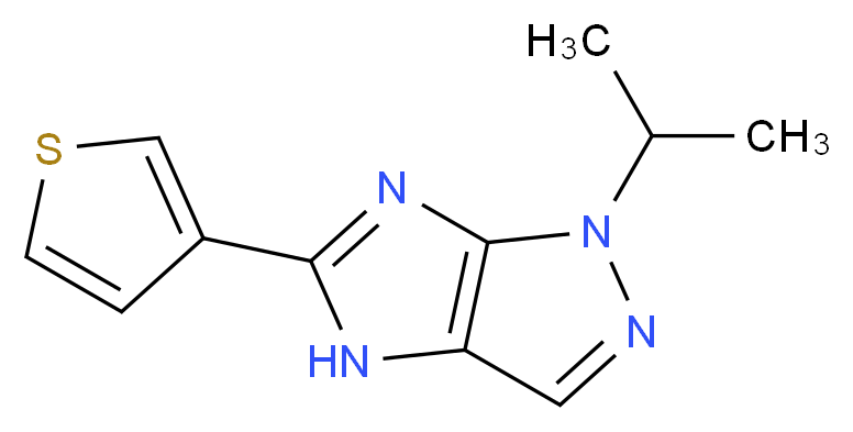 1-isopropyl-5-(3-thienyl)-1,4-dihydroimidazo[4,5-c]pyrazole_分子结构_CAS_)