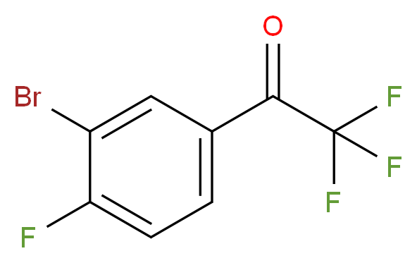 1-(3-bromo-4-fluorophenyl)-2,2,2-trifluoroethan-1-one_分子结构_CAS_150698-74-1