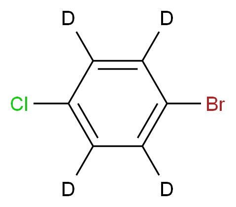 1-bromo-4-chloro(<sup>2</sup>H<sub>4</sub>)benzene_分子结构_CAS_134415-42-2