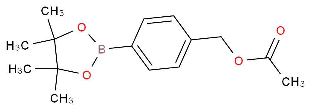 [4-(tetramethyl-1,3,2-dioxaborolan-2-yl)phenyl]methyl acetate_分子结构_CAS_562098-08-2