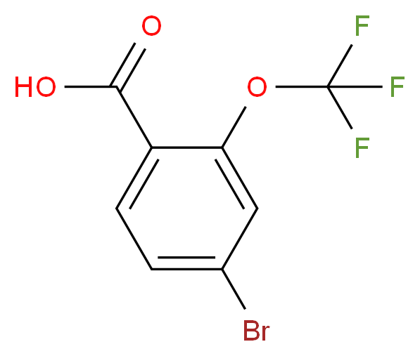 4-bromo-2-(trifluoromethoxy)benzoic acid_分子结构_CAS_509142-48-7