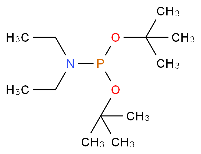 N,N-二乙基亚磷酰胺二叔丁酯_分子结构_CAS_117924-33-1)