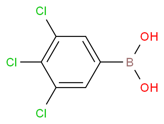 3,4,5-Trichlorophenylboronic acid_分子结构_CAS_862248-93-9)