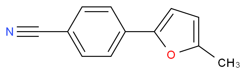 4-(5-Methyl-2-Furyl)benzonitrile_分子结构_CAS_)