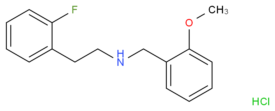 [2-(2-Fluoro-phenyl)-ethyl]-(2-methoxy-benzyl)-amine hydrochloride_分子结构_CAS_1185293-47-3)