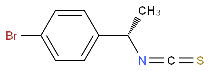 (S)-(+)-1-(4-溴苯基)乙基 硫代异氰酸酯_分子结构_CAS_745784-02-5)