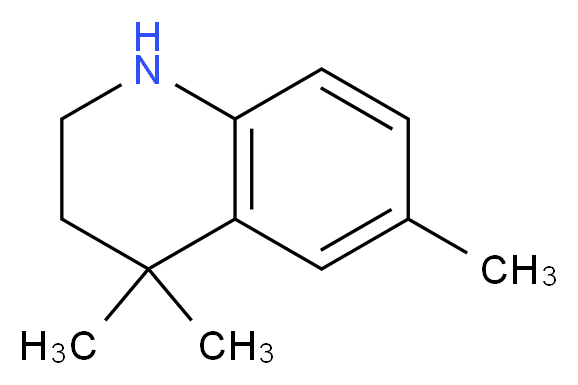 4,4,6-trimethyl-1,2,3,4-tetrahydroquinoline_分子结构_CAS_32640-96-3)