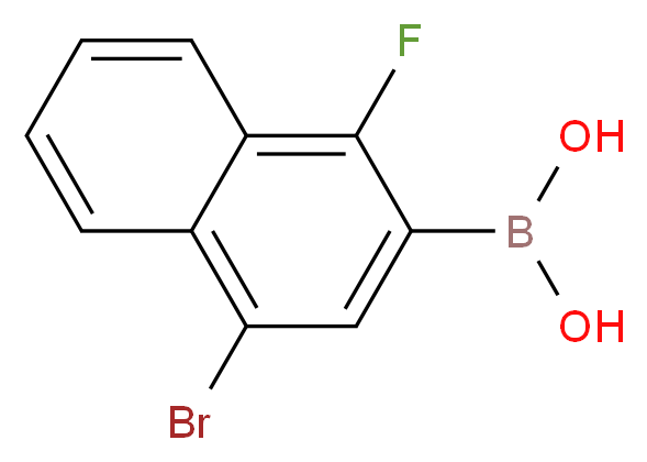 4-Bromo-1-fluoronaphthalene-2-boronic acid 98%_分子结构_CAS_913836-09-6)