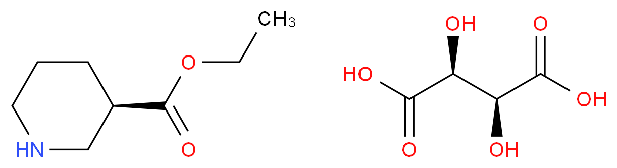 Ethyl (R)-Nipecotate, L-Tartrate_分子结构_CAS_167392-57-6)