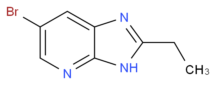 6-Bromo-2-ethyl-3H-imidazo[4,5-b]pyridine_分子结构_CAS_68175-12-2)