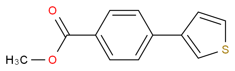 methyl 4-(thiophen-3-yl)benzoate_分子结构_CAS_20608-91-7