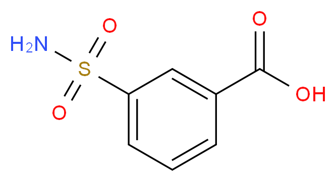 3-sulfamoylbenzoic acid_分子结构_CAS_636-76-0