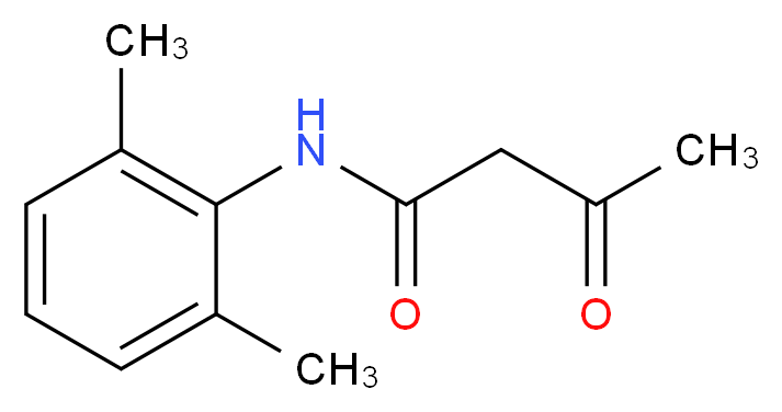 N-(2,6-dimethylphenyl)-3-oxobutanamide_分子结构_CAS_52793-02-9