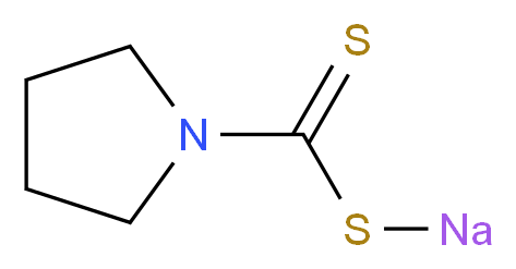 1-sodiosulfanylcarbothioylpyrrolidine_分子结构_CAS_872-71-9