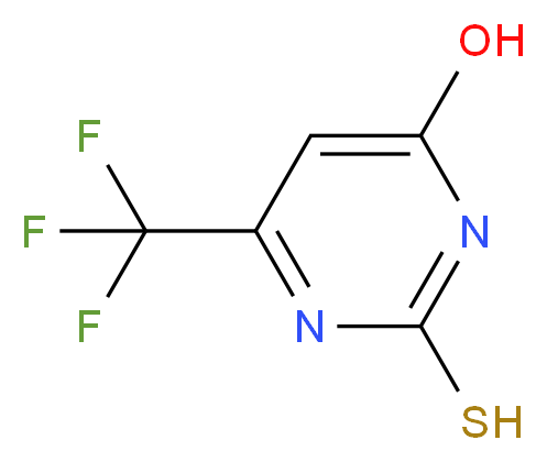 2-Sulfanyl-6-(trifluoromethyl)-4-pyrimidinol_分子结构_CAS_368-54-7)