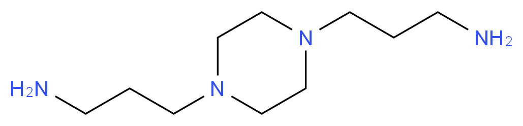 1,4-双(3-氨基丙基)哌嗪_分子结构_CAS_7209-38-3)