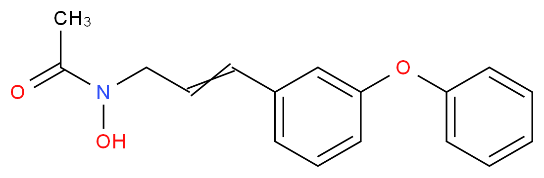 N-hydroxy-N-[3-(3-phenoxyphenyl)prop-2-en-1-yl]acetamide_分子结构_CAS_106328-57-8