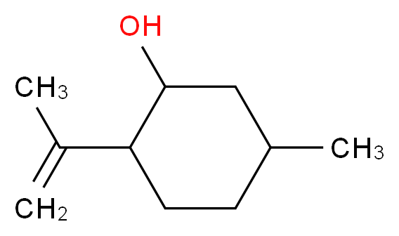 5-methyl-2-(prop-1-en-2-yl)cyclohexan-1-ol_分子结构_CAS_89-79-2