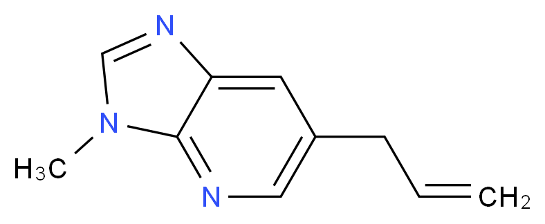 3-methyl-6-(prop-2-en-1-yl)-3H-imidazo[4,5-b]pyridine_分子结构_CAS_1171920-77-6