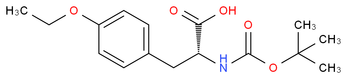 Boc-D-Tyr(Et)-OH_分子结构_CAS_76757-92-1)