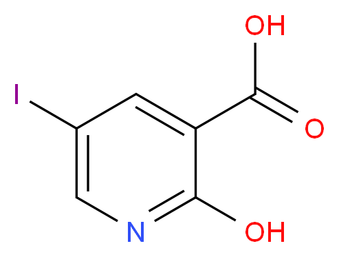 2-Hydroxy-5-iodonicotinic acid_分子结构_CAS_)