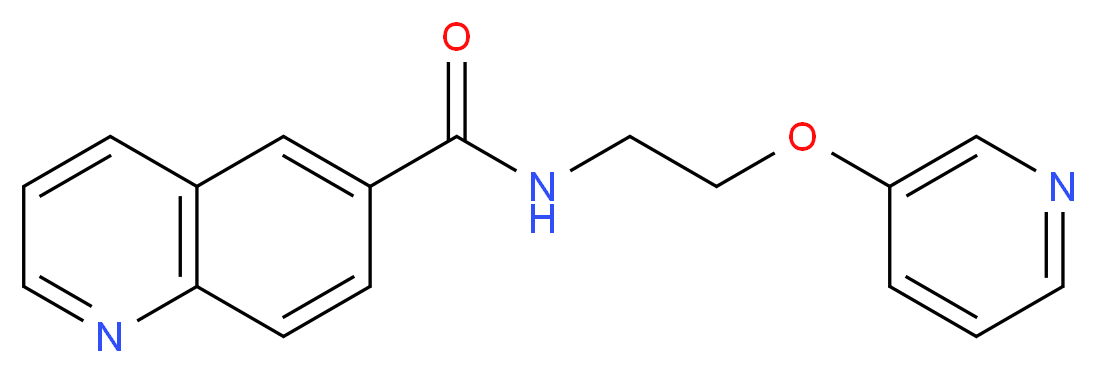 N-[2-(3-pyridinyloxy)ethyl]-6-quinolinecarboxamide_分子结构_CAS_)