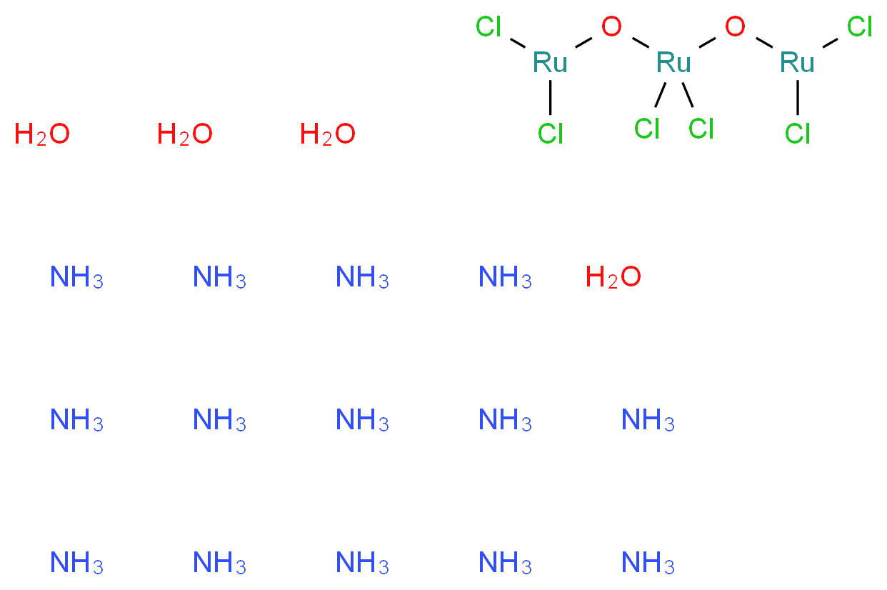 hexachlorotriruthenoxane tetradecaamine tetrahydrate_分子结构_CAS_11103-72-3