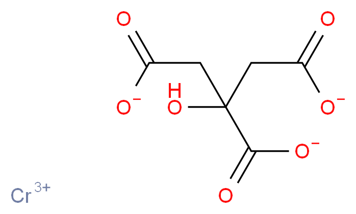 CHROMIC CITRATE_分子结构_CAS_57072-40-9)