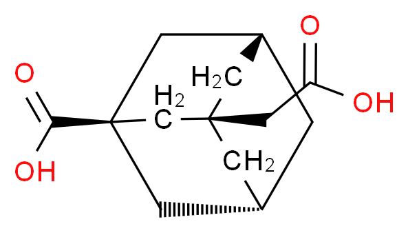 (1s,3r,5R,7S)-3-(carboxymethyl)adamantane-1-carboxylic acid_分子结构_CAS_56531-58-9